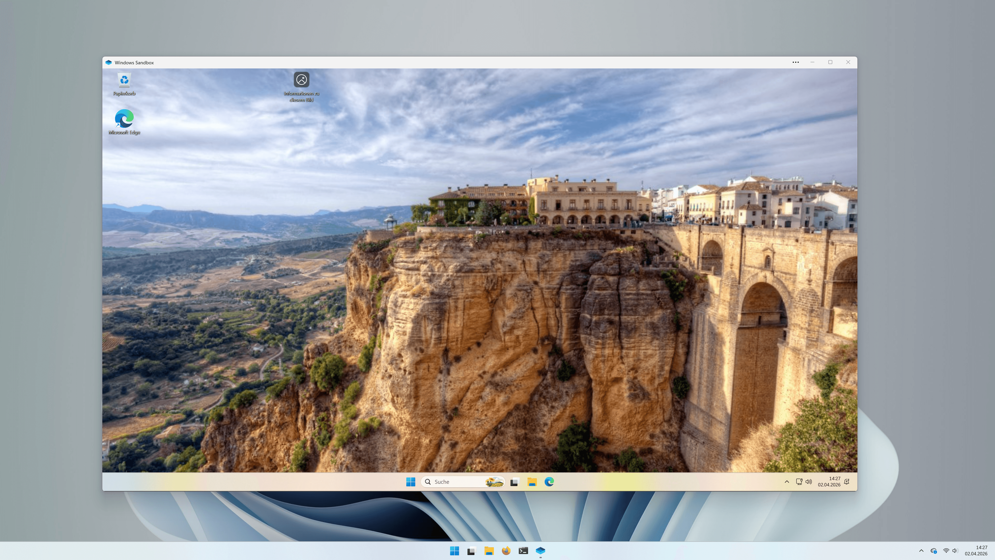 Windows Sandbox läuft unter Windows 11